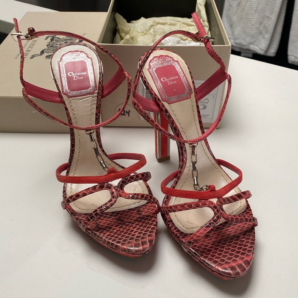Christian Dior chain sandals